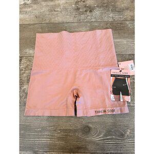 Thalia Sodi Knit Waist Shaping Shorts Firm Control Shapewear Size L Pink